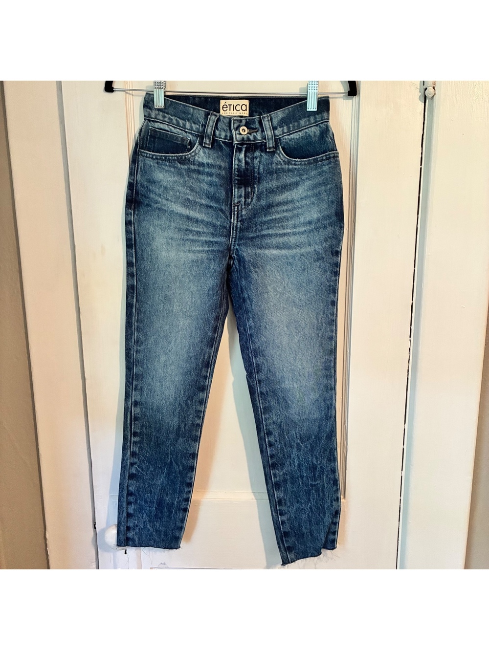 ÉTICA High Rise Cropped Raw Hem Jean 1/XS-S (2-4)